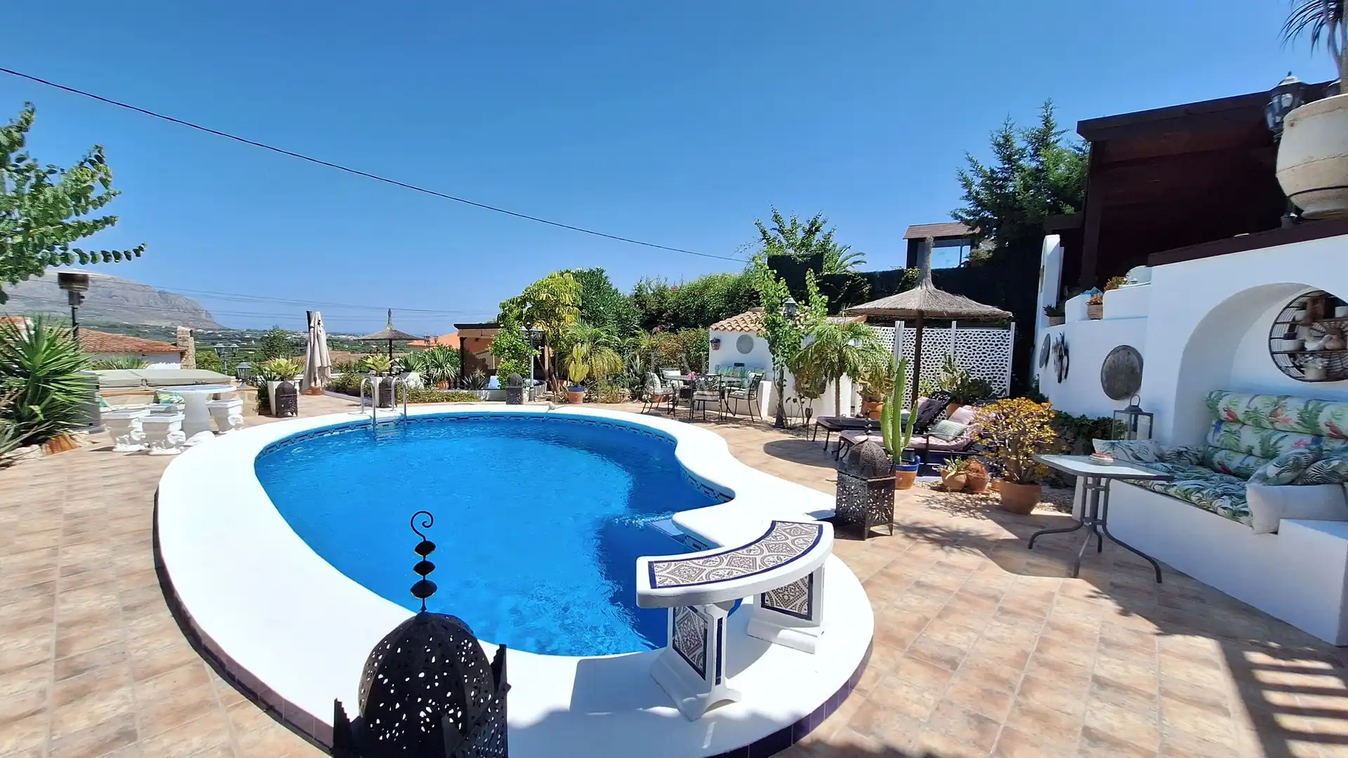 Piscina de Casa o xalet en venda en Benidoleig amb Aire condicionat, Terrassa i Traster