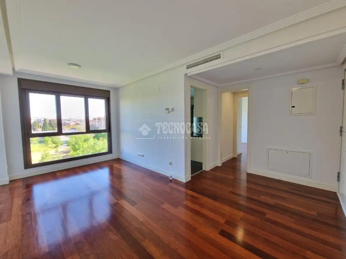 Sala d'estar de Pis de lloguer en  Madrid Capital amb Aire condicionat, Calefacció i Terrassa