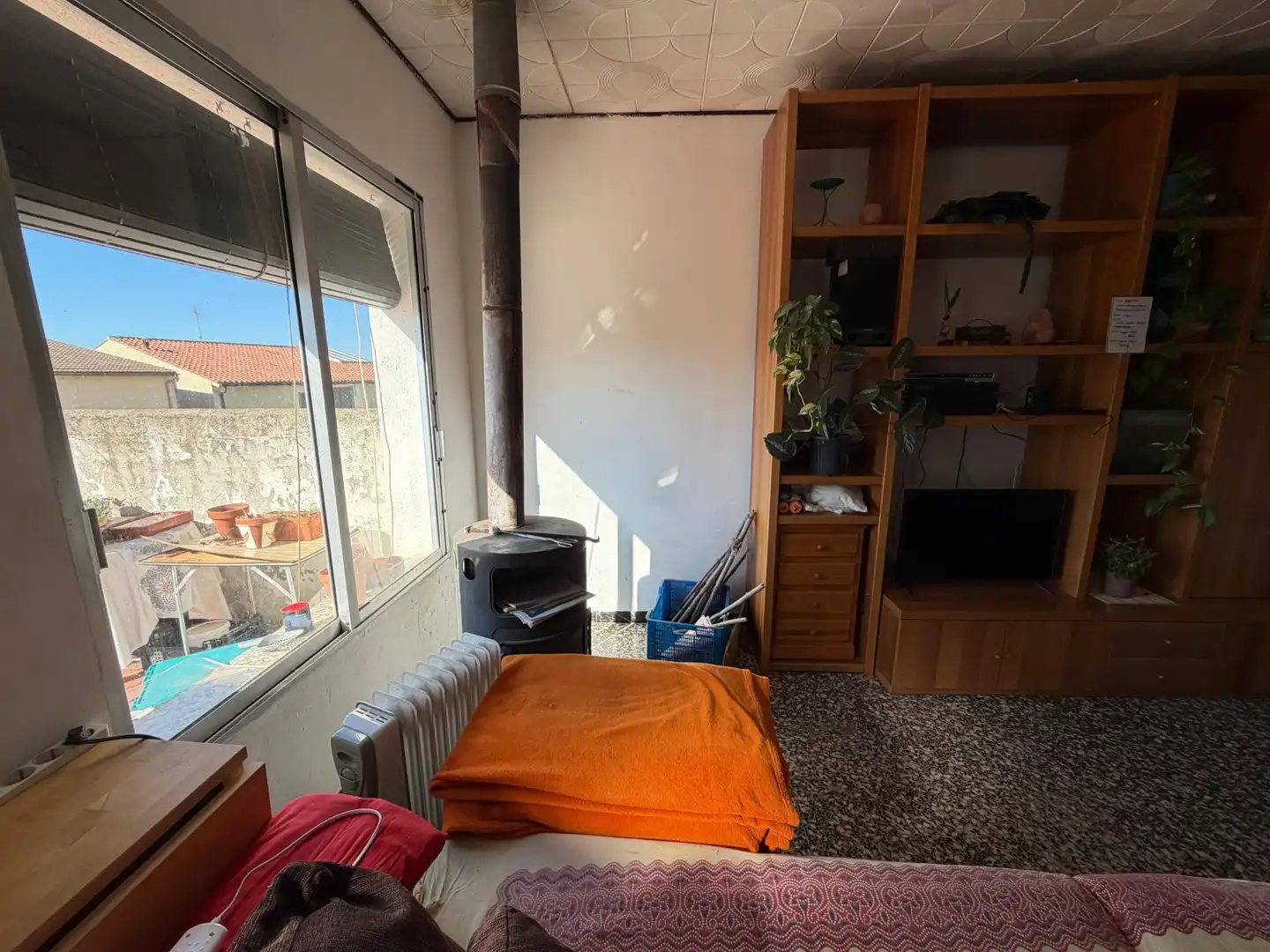 Sala d'estar de Casa adosada en venda en Els Guiamets amb Calefacció, Jardí privat i Terrassa