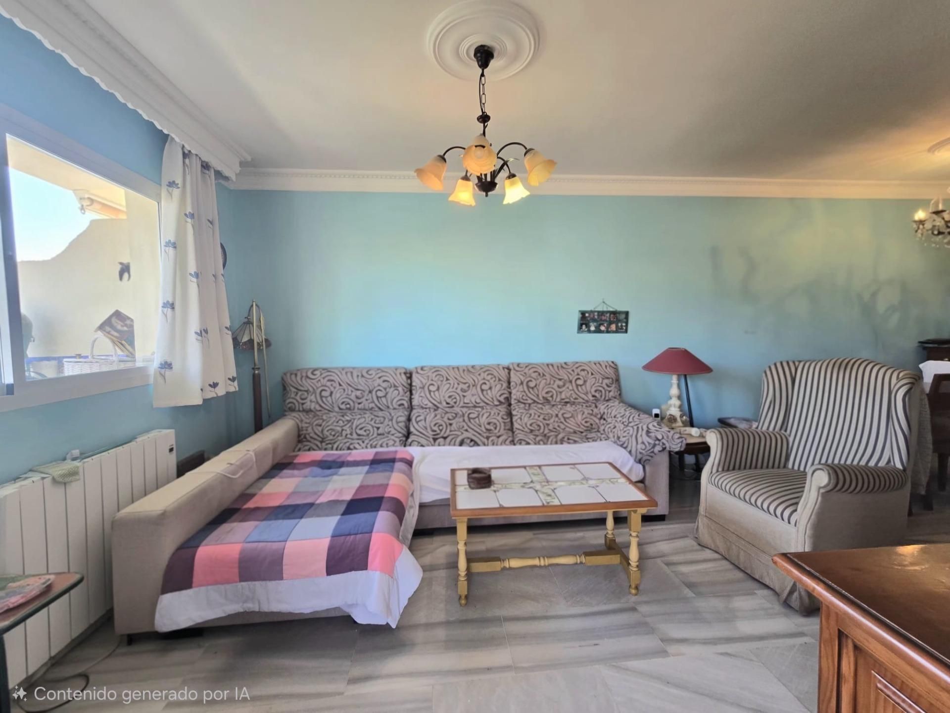 Living room of Flat for sale in Torremolinos  with Terrace, Storage room and Furnished