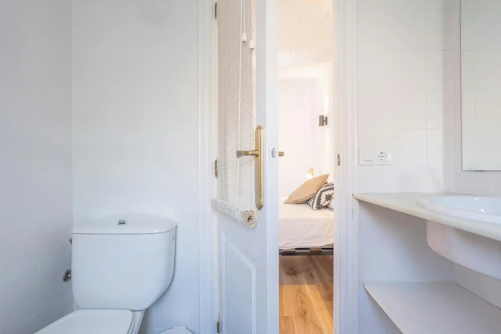 Bedroom of Flat for rent in Barcelona  with Air Conditioner, Heating and Private garden