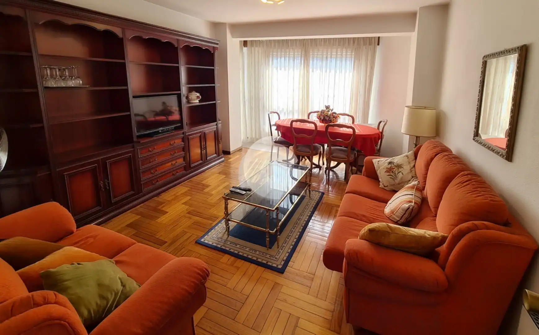 Living room of Flat for sale in Vigo   with Heating, Furnished and Balcony