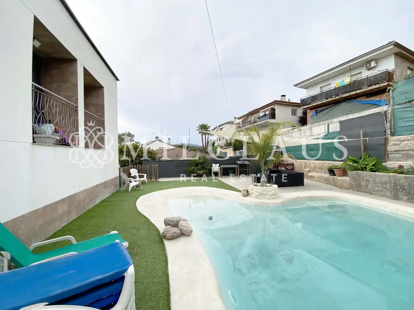 Schwimmbecken von Haus oder Chalet zum Verkauf in Lliçà d'Amunt mit Klimaanlage, Heizung und Privatgarten