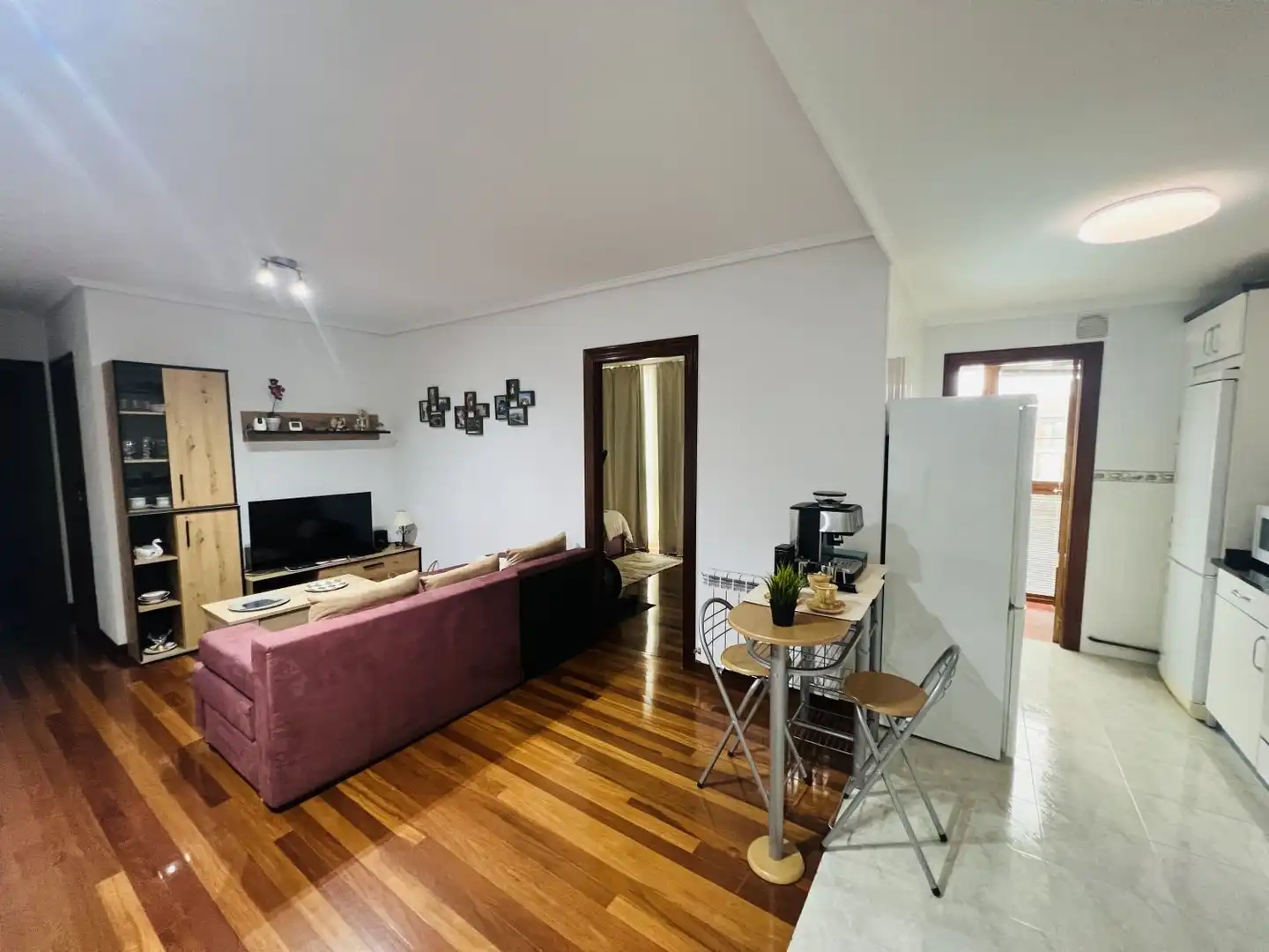 Living room of Flat for sale in Voto  with Heating, Parquet flooring and Furnished