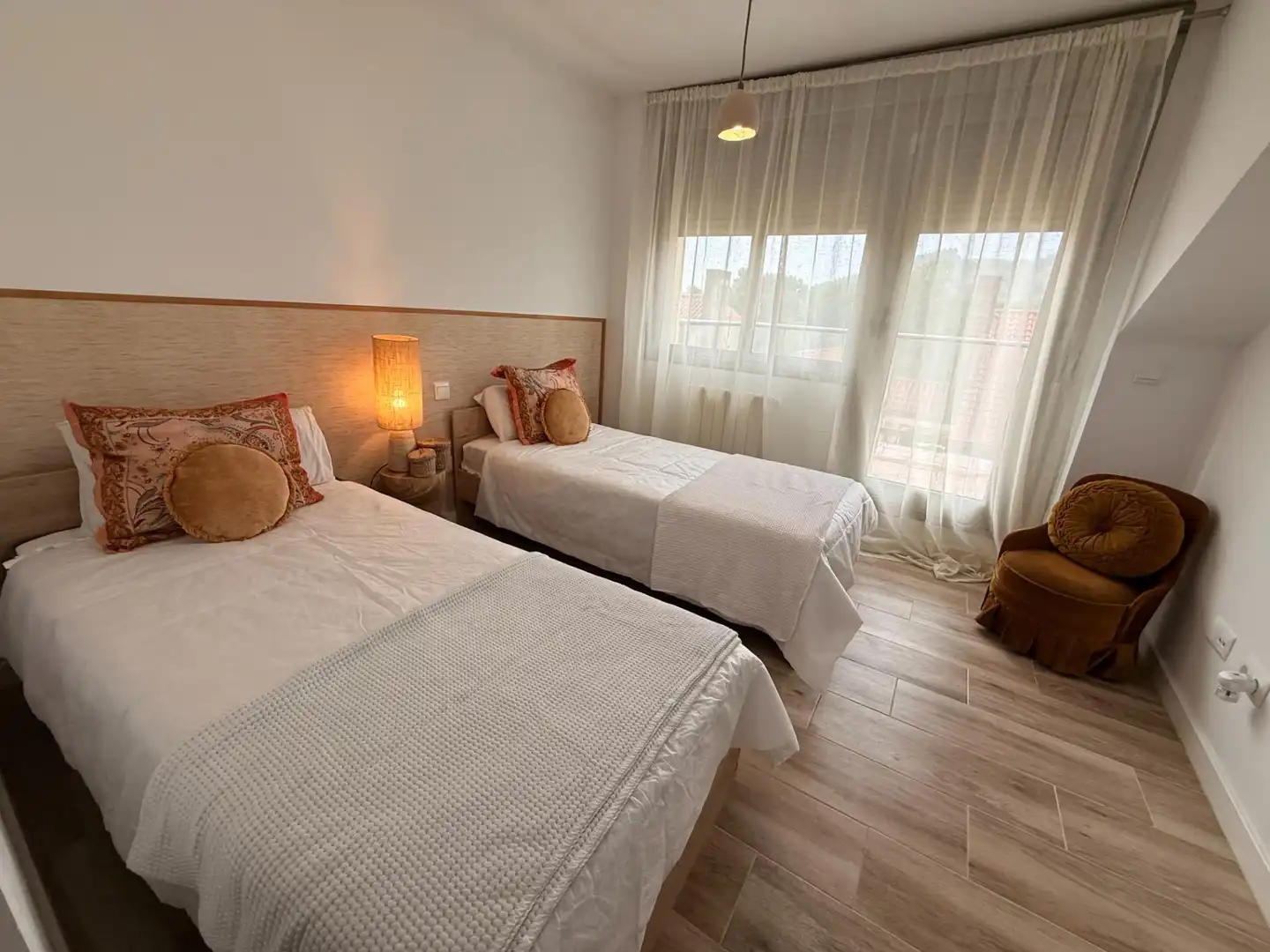Dormitori de Casa o xalet en venda en Hazas de Cesto amb Calefacció, Jardí privat i Terrassa