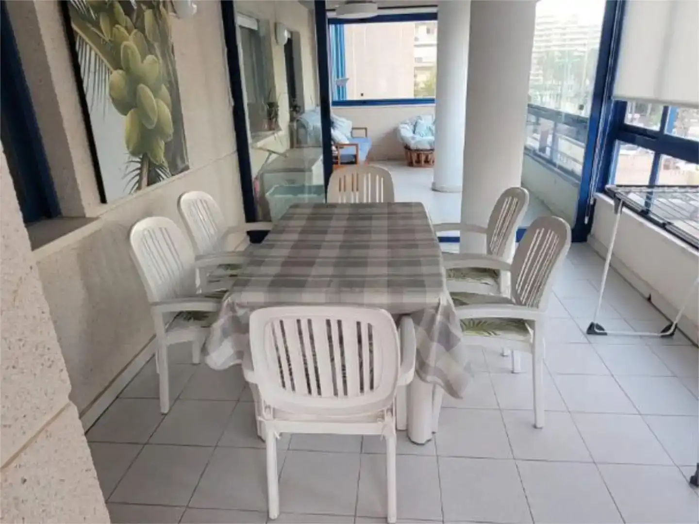 Terrasse von Wohnung zur Miete in Calpe / Calp mit Klimaanlage, Schwimmbad und Möbliert