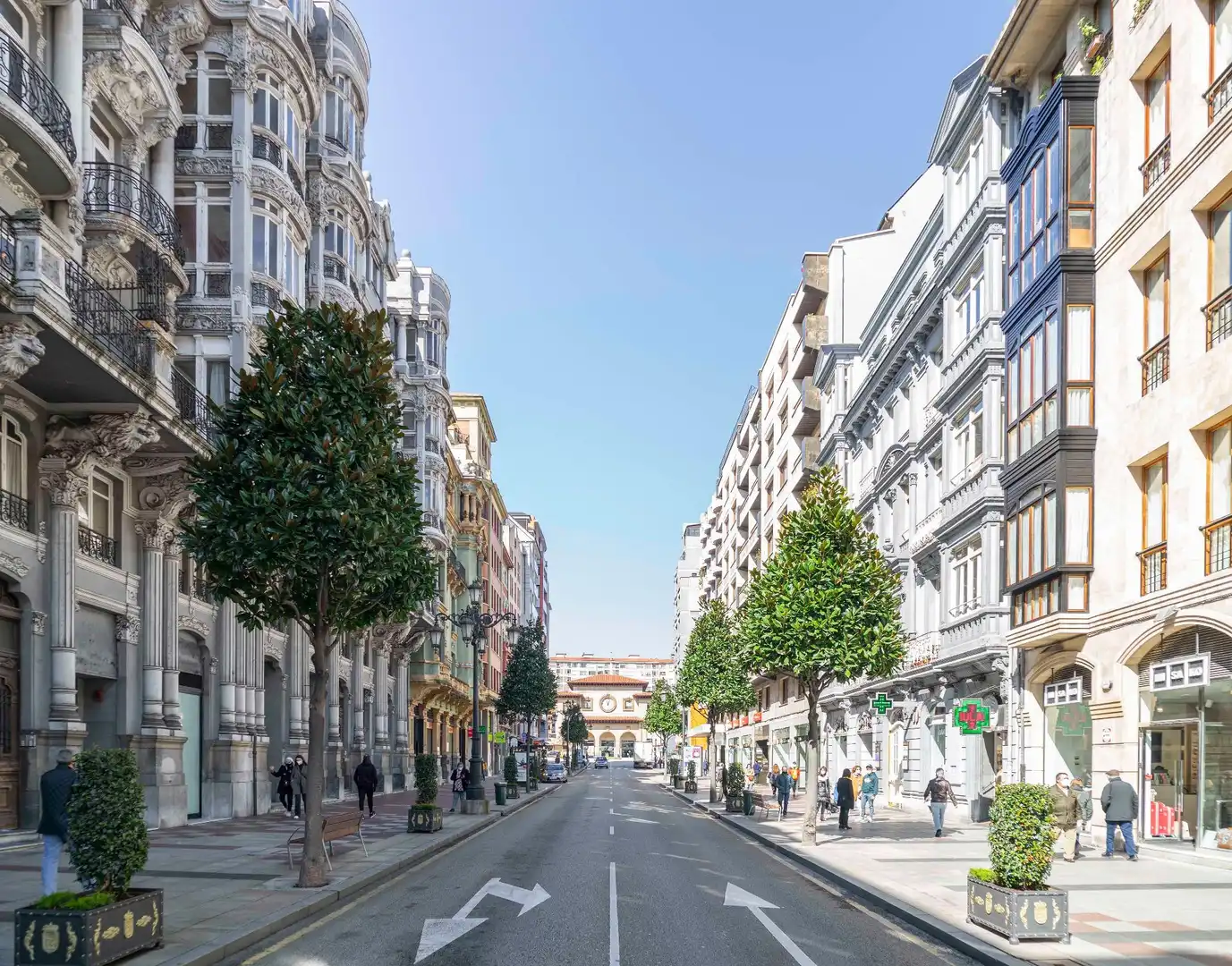 Vista exterior de Pis en venda en Oviedo  amb Calefacció i Parquet