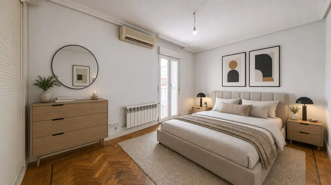 Habitación de Casa adosada en venta en Madrid con Aire acondicionado, Calefacción y Terraza