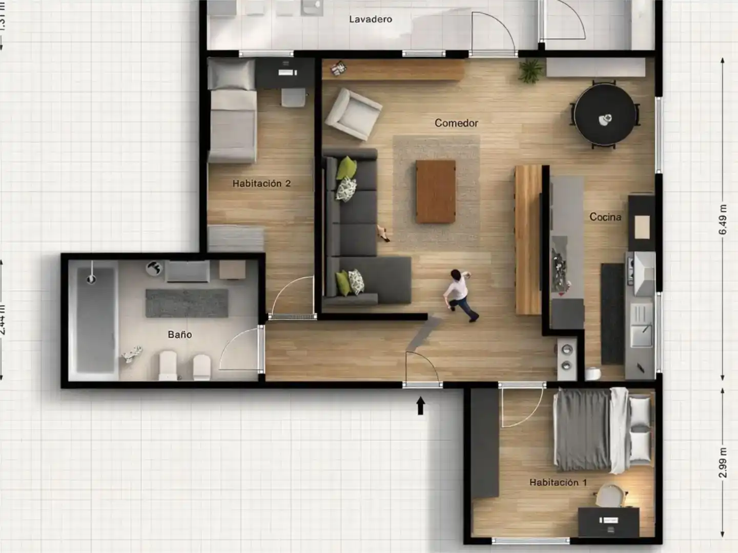 Piso en venta en Montgat con Aire acondicionado, Parquet y Amueblado