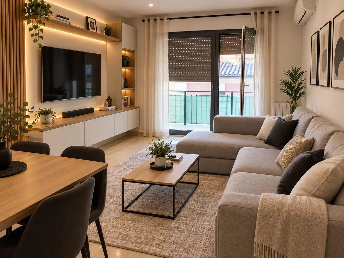 Sala d'estar de Àtic en venda en Figueres amb Aire condicionat, Calefacció i Terrassa