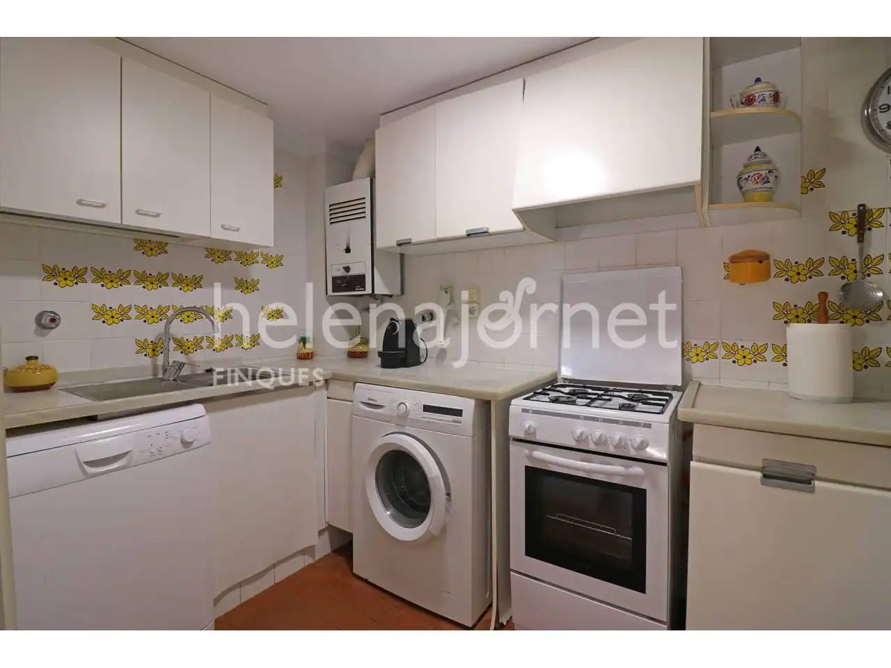 Cocina de Piso en venta en Santa Cristina d'Aro con Calefacción, Jardín privado y Terraza