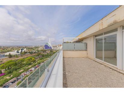 Terrace of Attic for sale in  Valencia Capital  with Terrace, Swimming Pool and Balcony