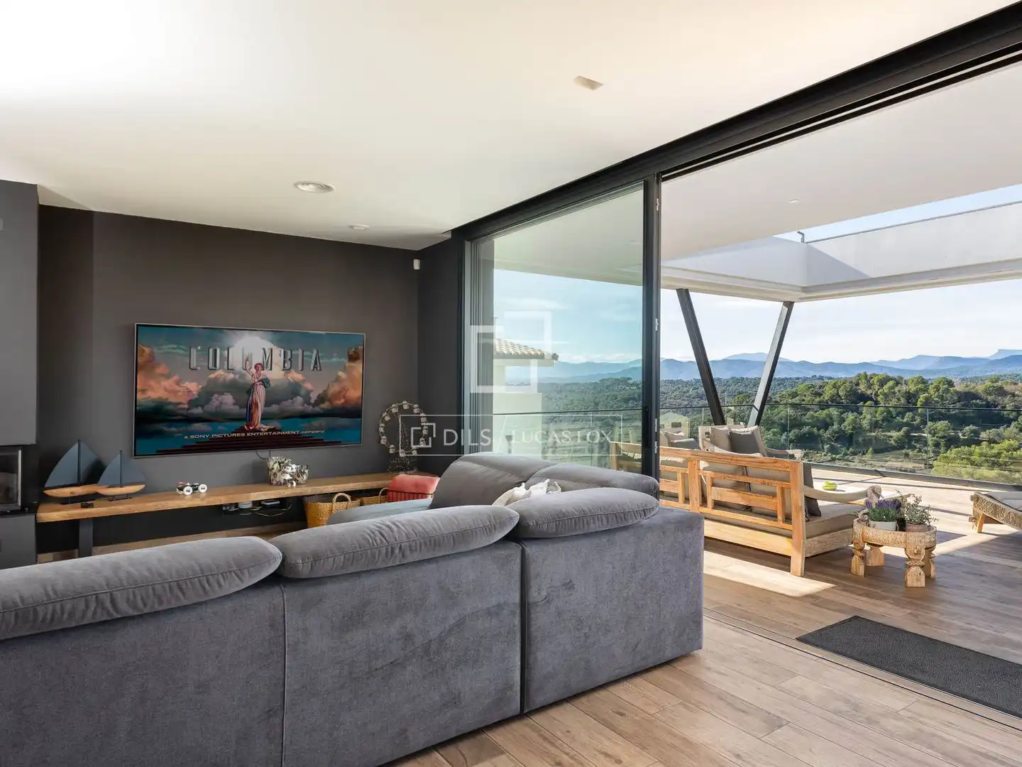 Sala de estar de Casa o chalet en venta en Sant Julià de Ramis con Aire acondicionado, Calefacción y Terraza