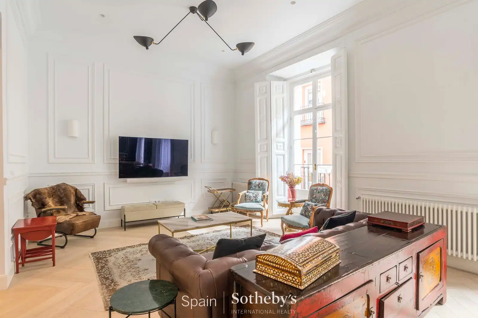 Sala d'estar de Apartament de lloguer en Madrid amb Aire condicionat, Calefacció i Terrassa