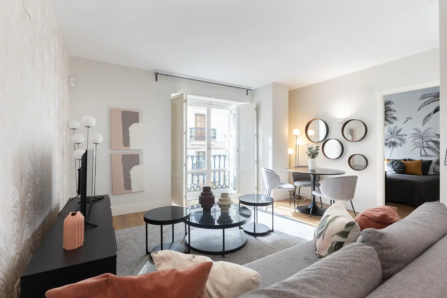 Sala de estar de Piso de alquiler en Valencia con Aire acondicionado, Calefacción y Jardín privado