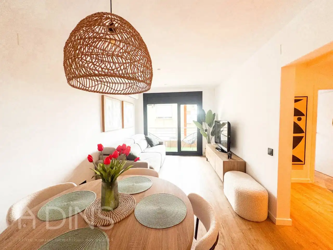 Sala de estar de Piso en venta en Caldes de Montbui