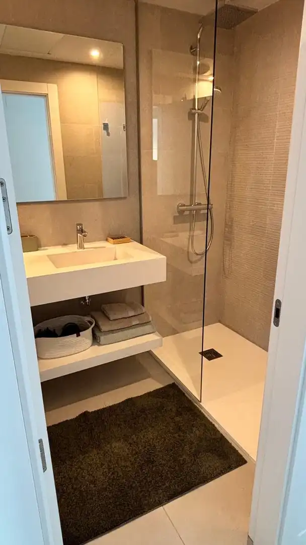 Baño de Apartamento en venta en Mijas con Aire acondicionado, Calefacción y Terraza