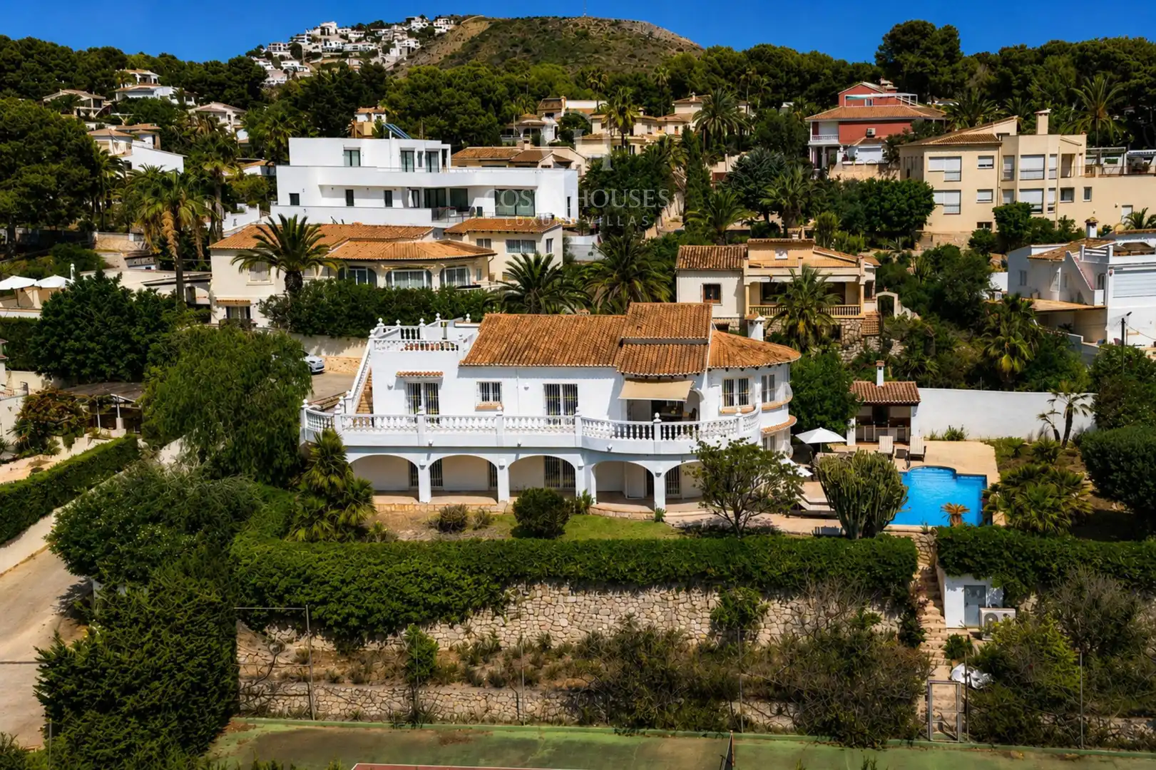 Vista exterior de Casa o xalet en venda en Moraira amb Aire condicionat, Calefacció i Jardí privat