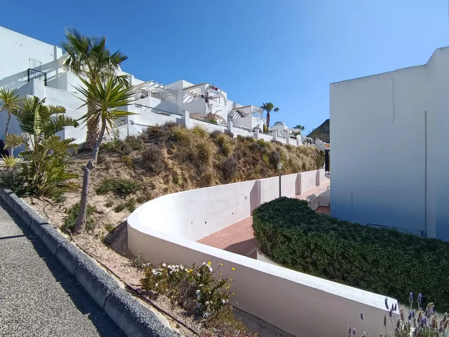 Exterior view of Flat for sale in Pulpí  with Air Conditioner, Private garden and Furnished