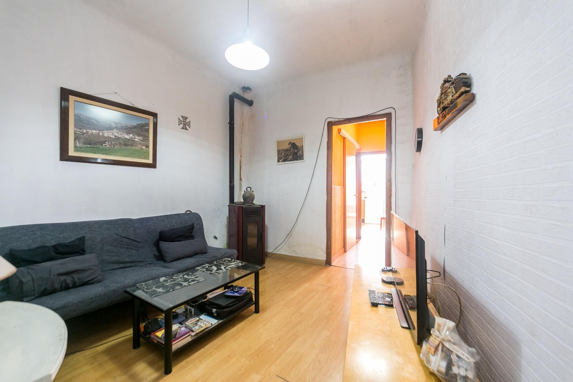 Sala d'estar de Casa o xalet en venda en Santpedor amb Parquet, Terrassa i Balcó