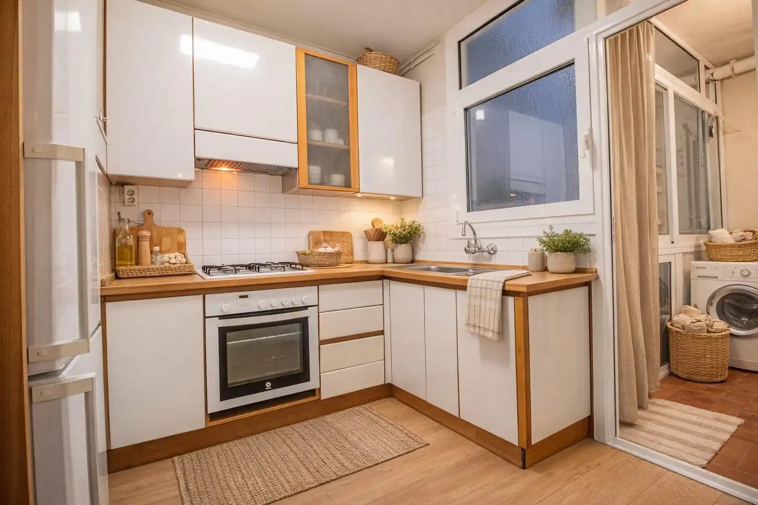 Kitchen of Flat for sale in Sant Cugat del Vallès  with Terrace