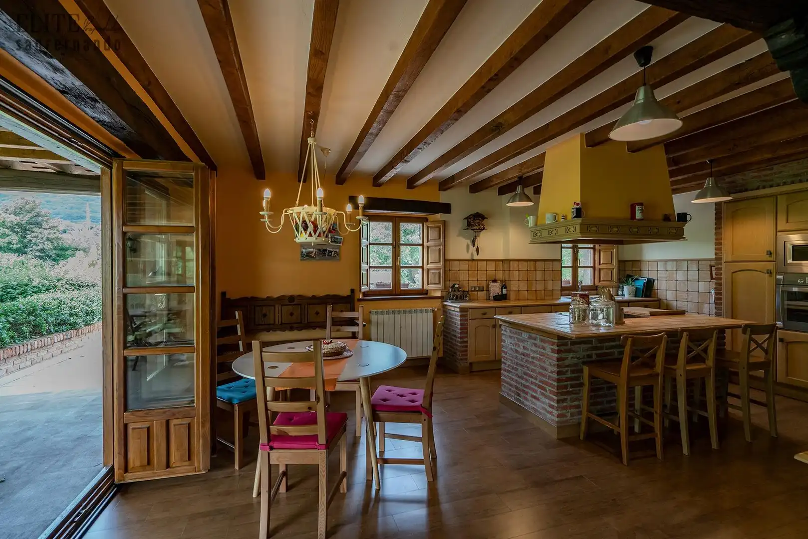 Cocina de Casa o chalet en venta en Bárcena de Pie de Concha con Calefacción, Jardín privado y Terraza