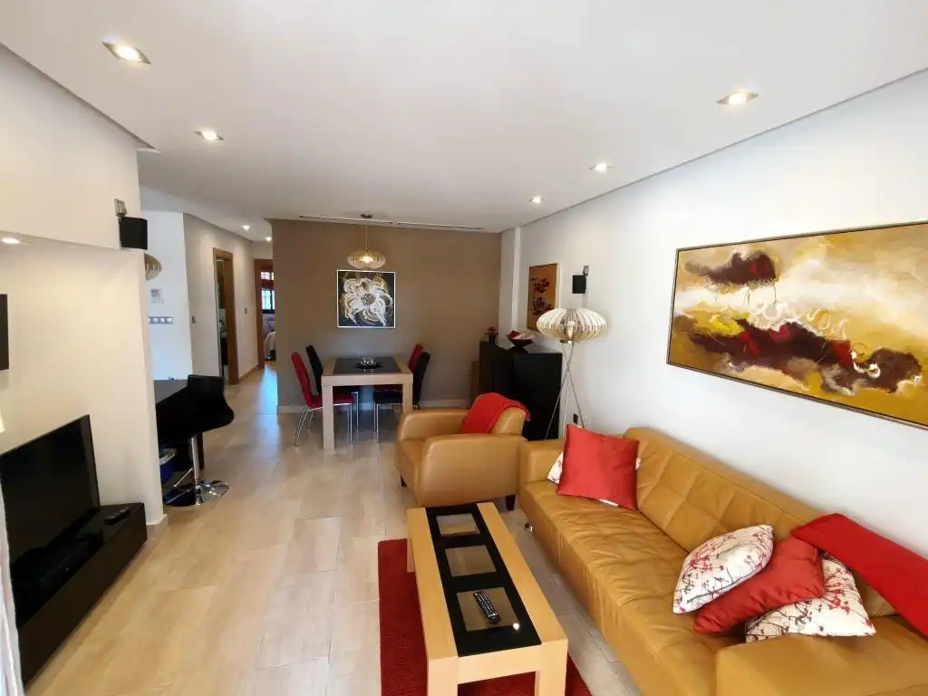 Sala de estar de Planta baja en venta en Guardamar del Segura con Aire acondicionado, Terraza y Trastero