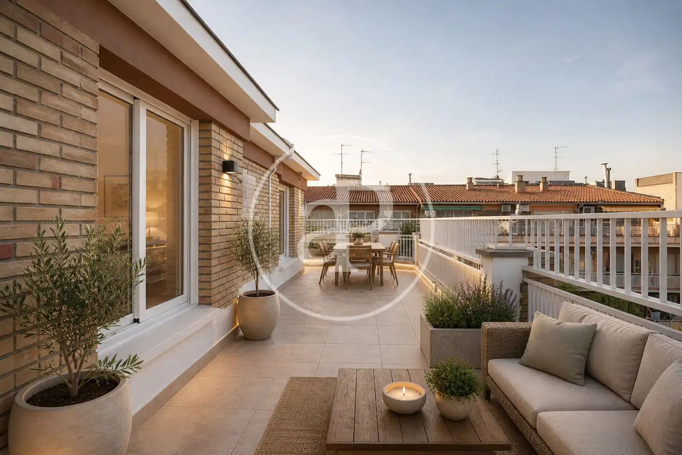 Terrasse von Dachboden zum Verkauf in  Barcelona Capital mit Klimaanlage, Heizung und Terrasse