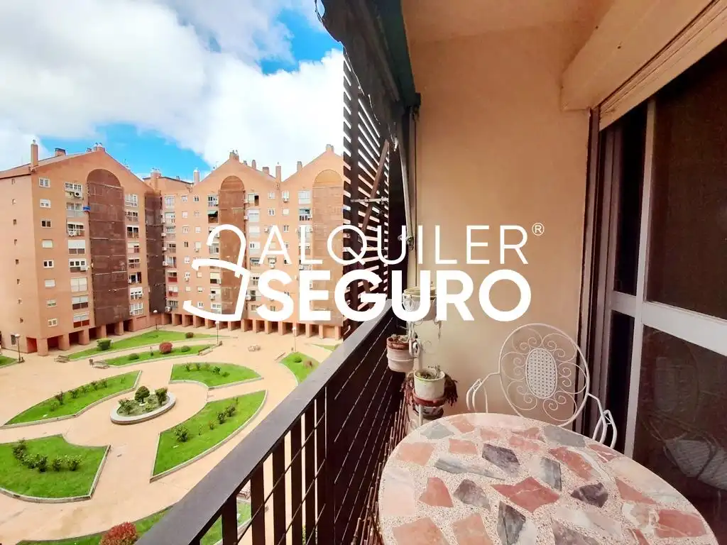 Terraza de Piso de alquiler en Madrid con Calefacción