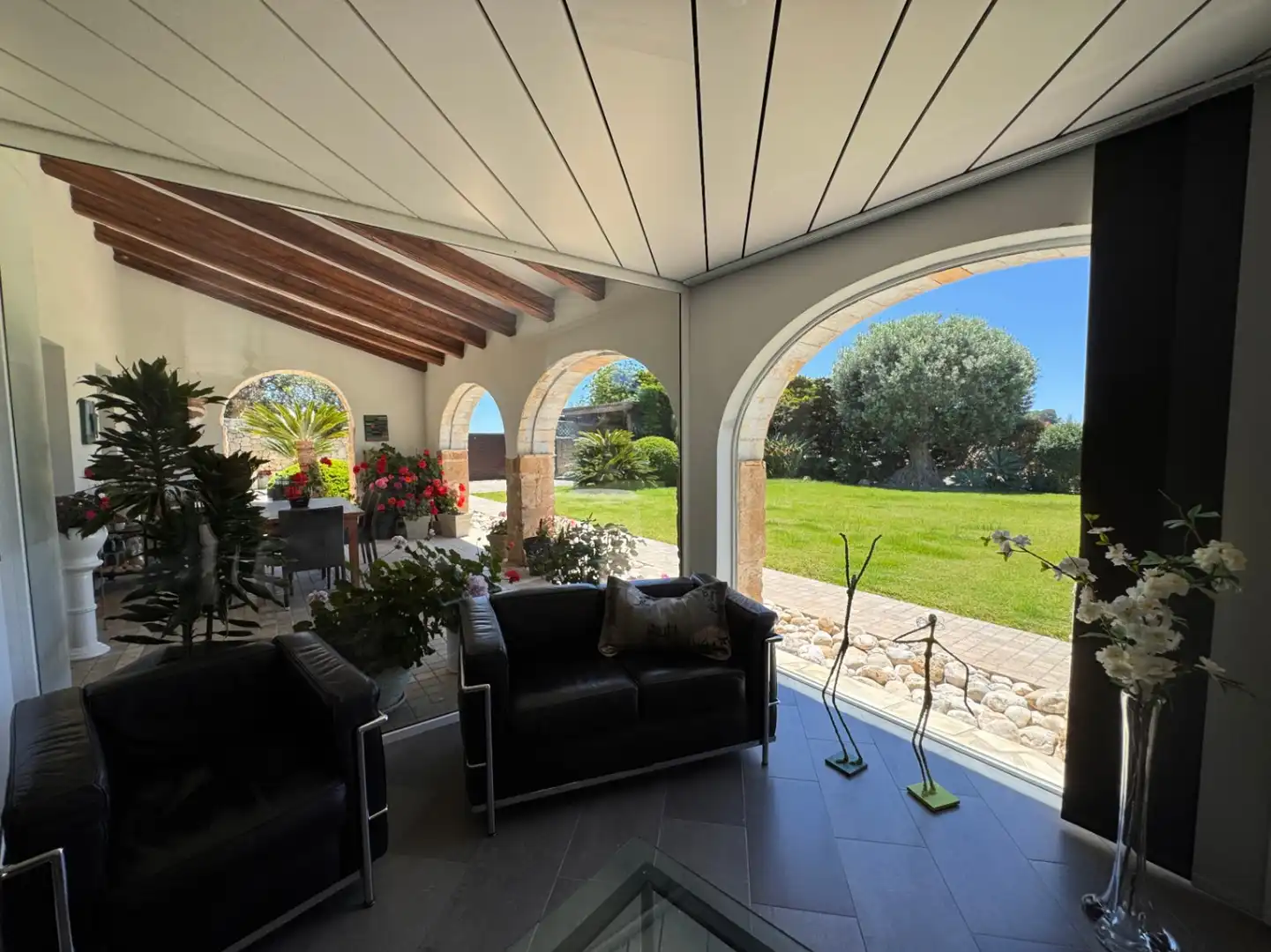 Terraza de Finca rústica en venta en Benissa con Aire acondicionado, Calefacción y Jardín privado