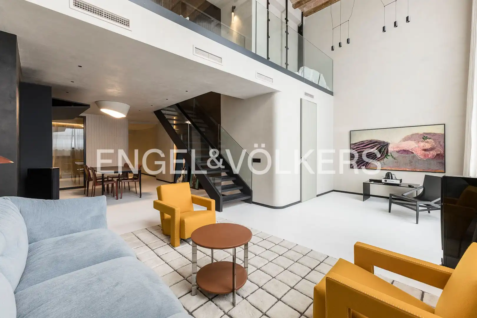 Wohnzimmer von Wohnung zur Miete in Barcelona mit Klimaanlage, Heizung und Parkett