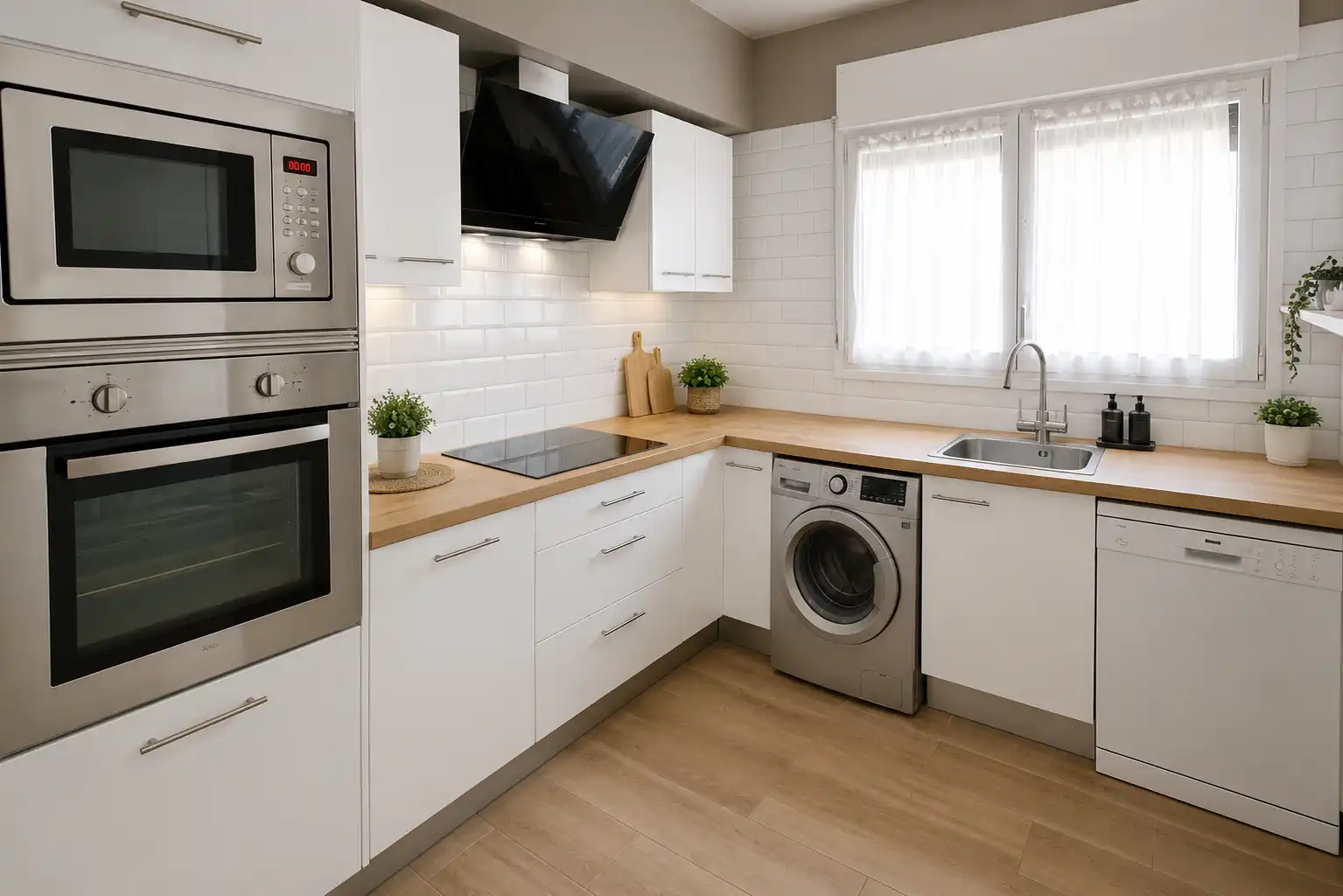 Kitchen of Flat for rent in Terrassa  with Heating, Terrace and Oven