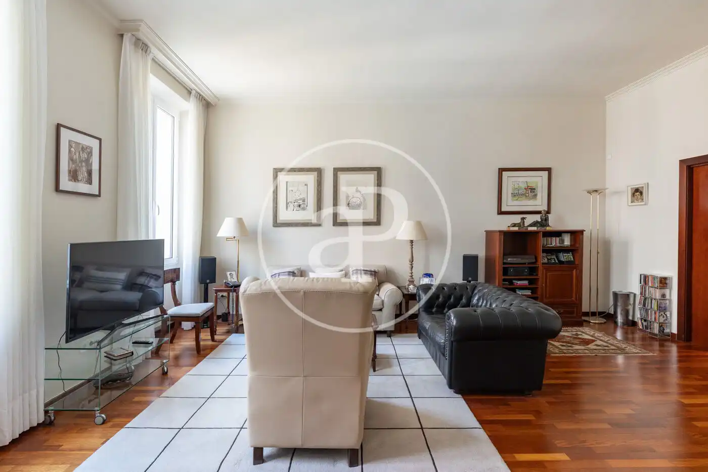 Sala de estar de Piso en venta en Barcelona con Calefacción y Terraza