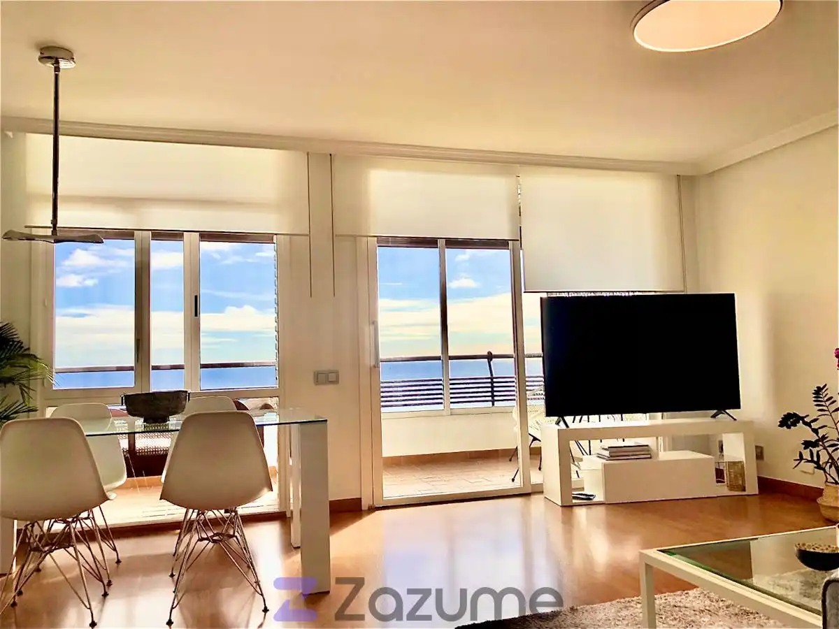 Sala d'estar de Pis de lloguer en Alicante / Alacant amb Aire condicionat, Calefacció i Parquet