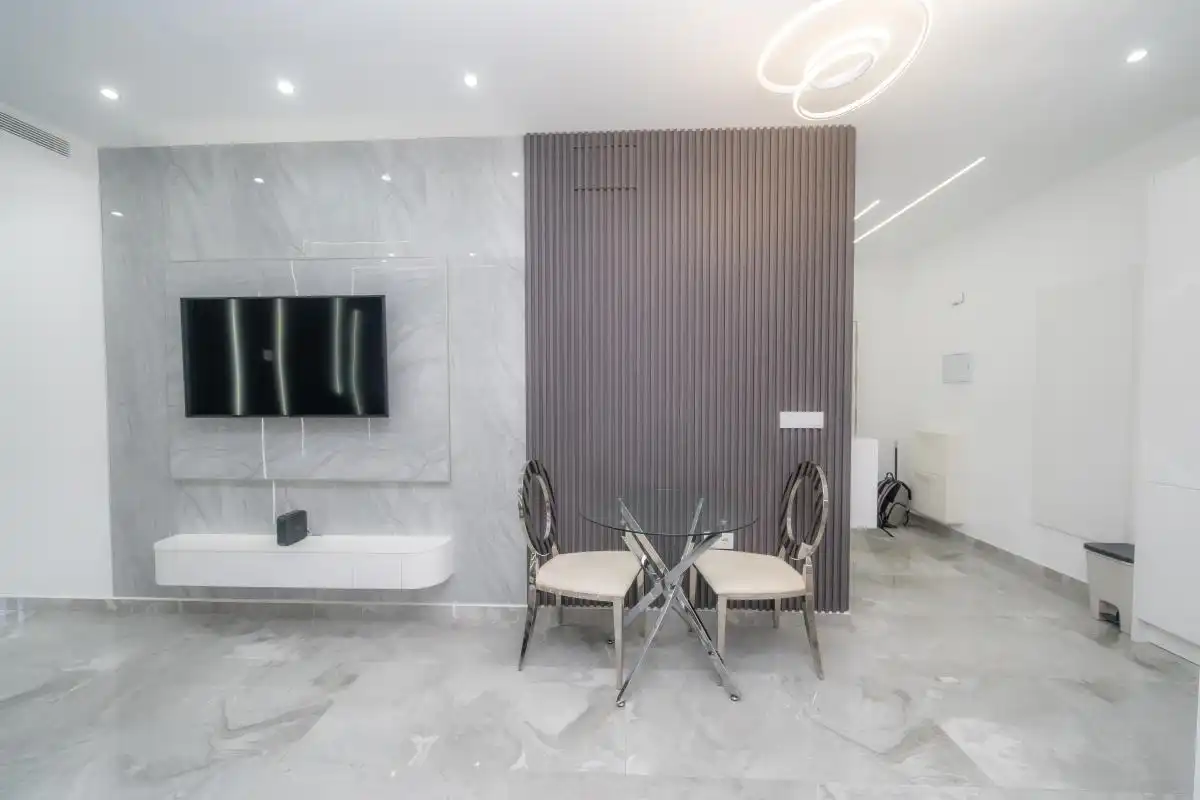Sala de estar de Planta baja en venta en Benidorm con Calefacción, Jardín privado y Terraza