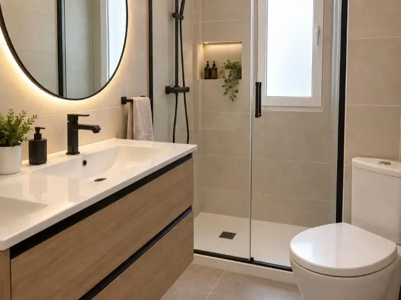 Bathroom of Flat for sale in  Madrid Capital  with Air Conditioner and Terrace