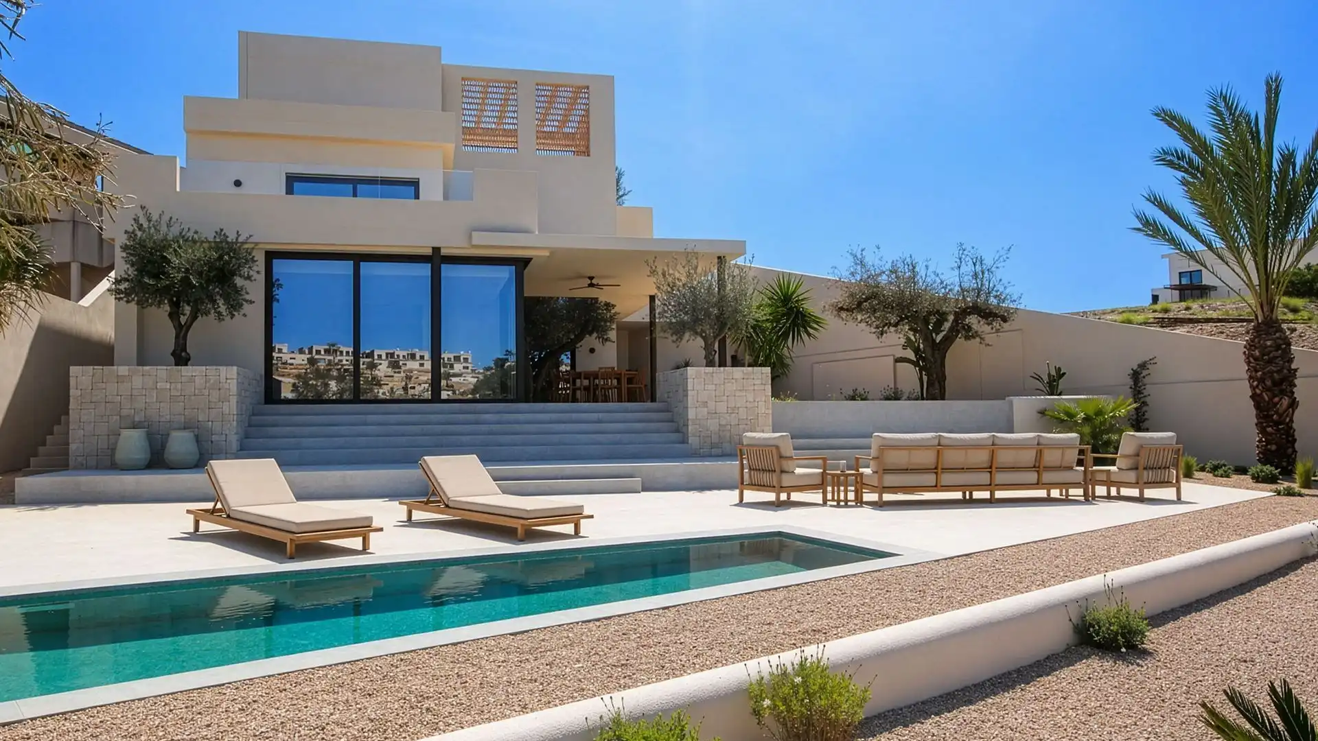 Terrassa de Casa o xalet en venda en Elche / Elx amb Jardí privat, Terrassa i Piscina