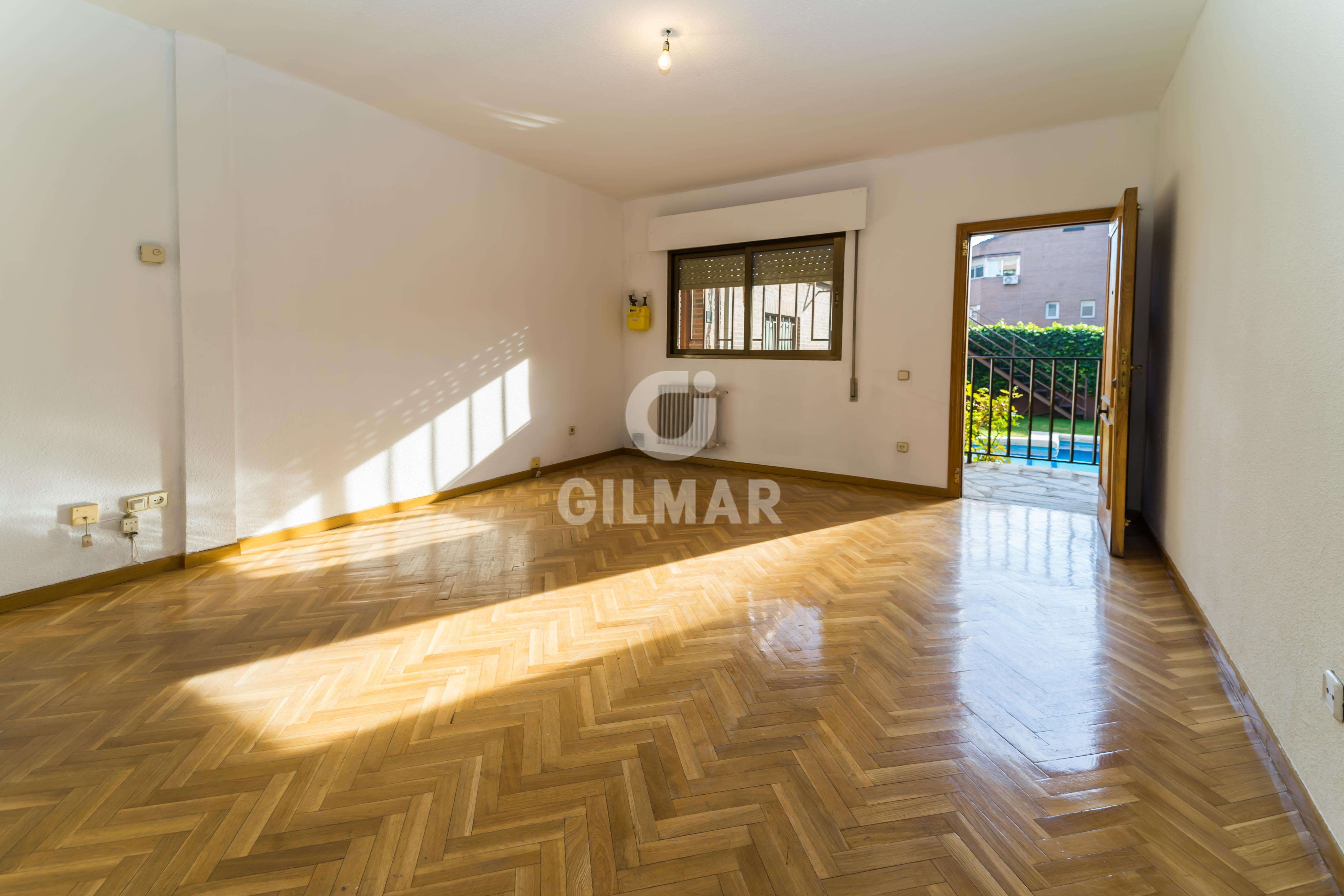 Wohnzimmer von Wohnung zum Verkauf in  Madrid Capital mit Heizung, Privatgarten und Schwimmbad