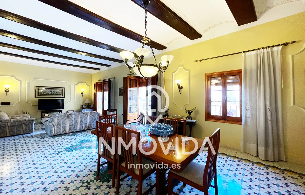 Dining room of Houses for sale in Xàtiva  with Air Conditioner, Terrace and Furnished