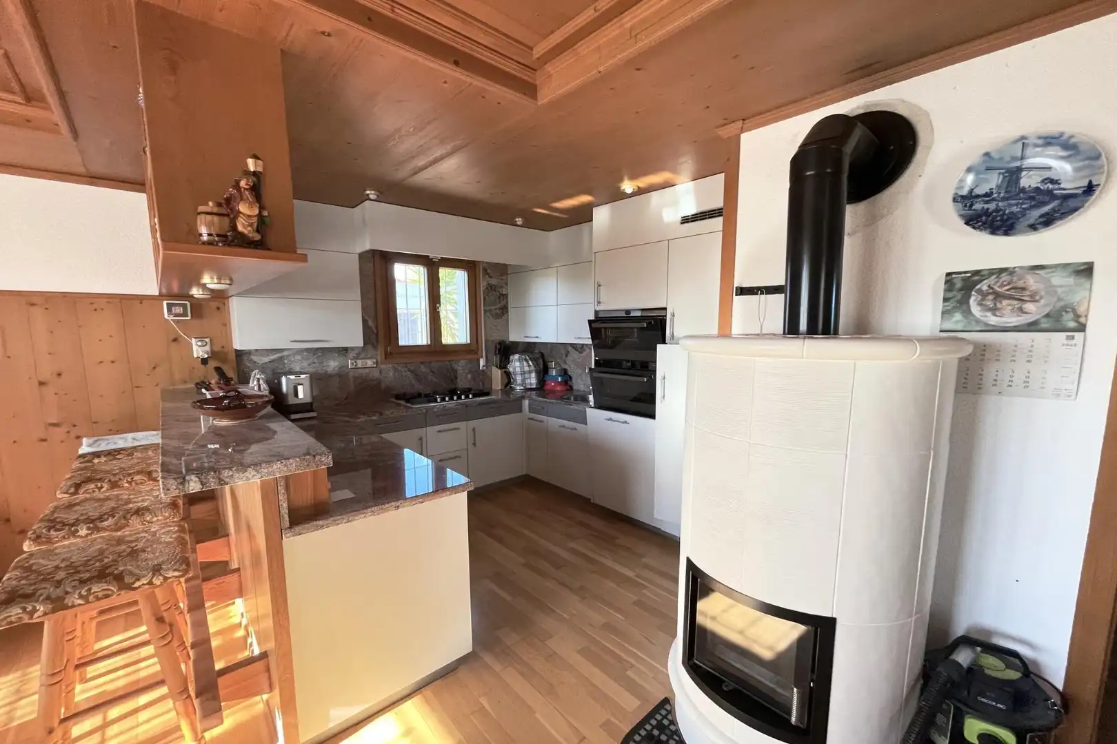 Cocina de Casa o chalet en venta en Camarles con Jardín privado, Piscina y Amueblado