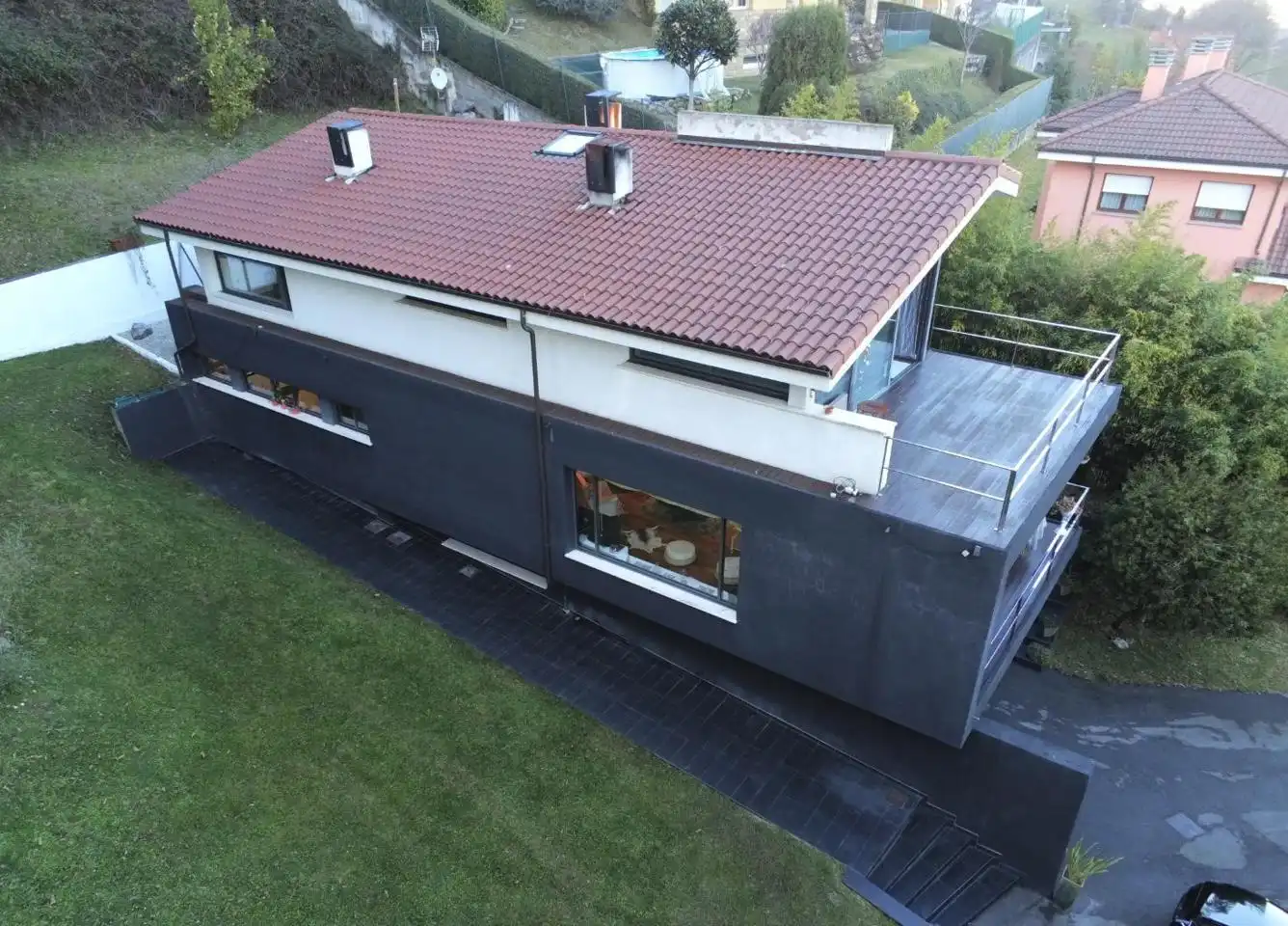 Exterior view of Houses for sale in Oviedo   with Air Conditioner, Heating and Private garden