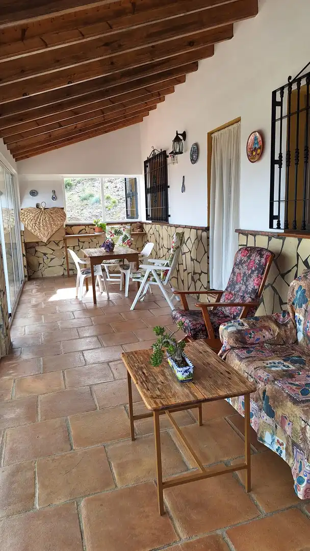 Terrasse von Country house zur Miete in Vélez-Málaga mit Privatgarten, Terrasse und Schwimmbad
