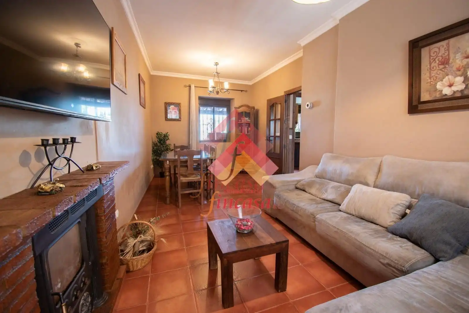 Sala de estar de Casa o chalet de alquiler en Arriate con Terraza y Amueblado