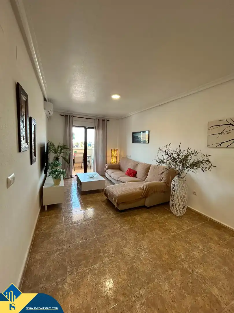 Living room of Flat for sale in Orihuela  with Terrace, Furnished and Oven