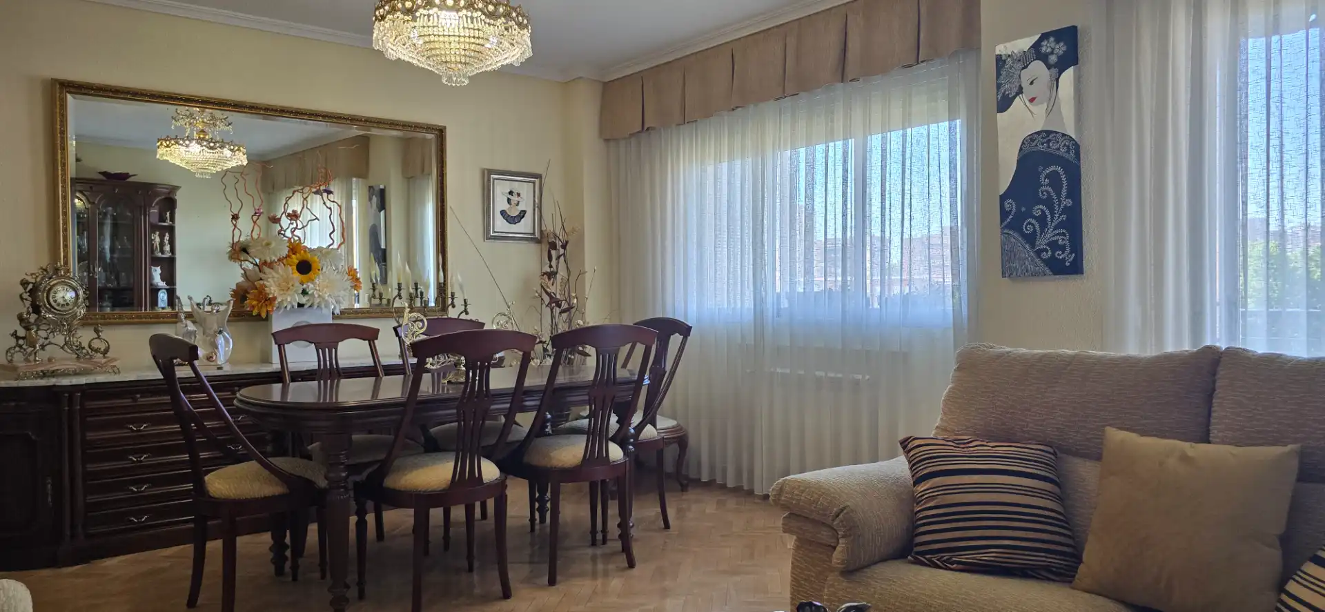 Dining room of Flat for sale in Madrid  with Heating, Private garden and Terrace