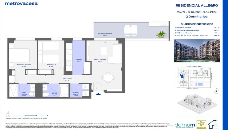 Photo 1 from new construction home in Flat for sale in Alcalá Galiano, San José - Los Metales, Valencia