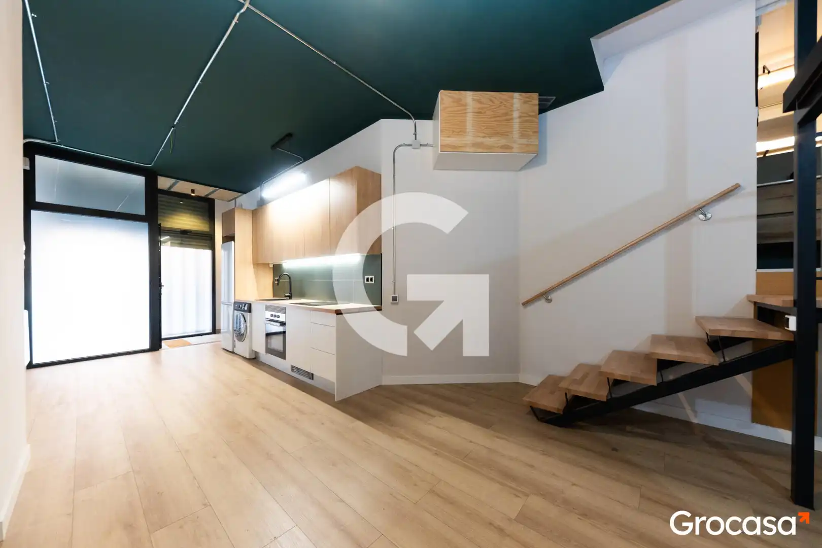 Kitchen of Flat for sale in Barcelona  with Heating, Oven and Washing machine