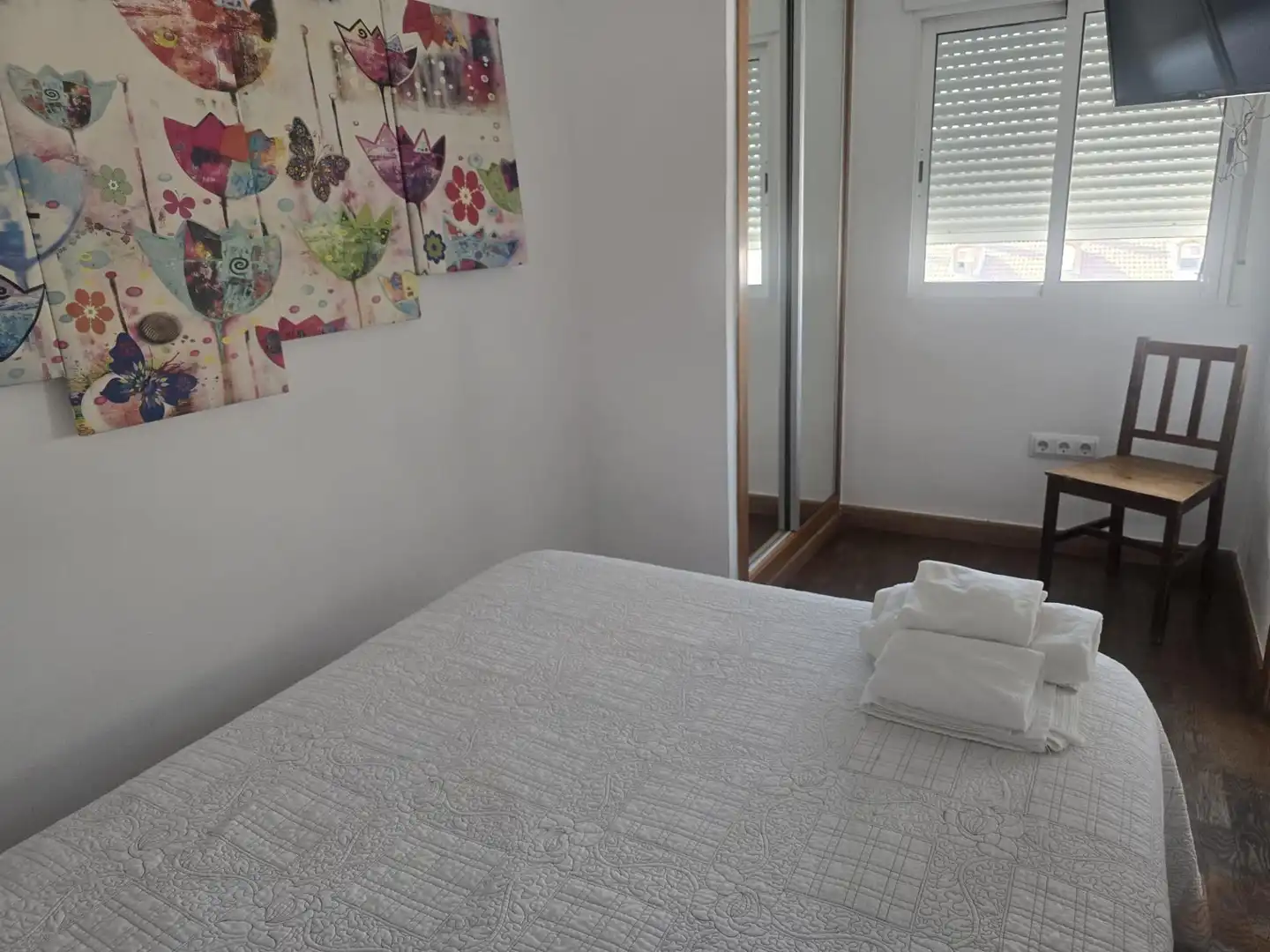 Dormitori de Àtic de lloguer en Murcia amb Aire condicionat, Terrassa i Moblat