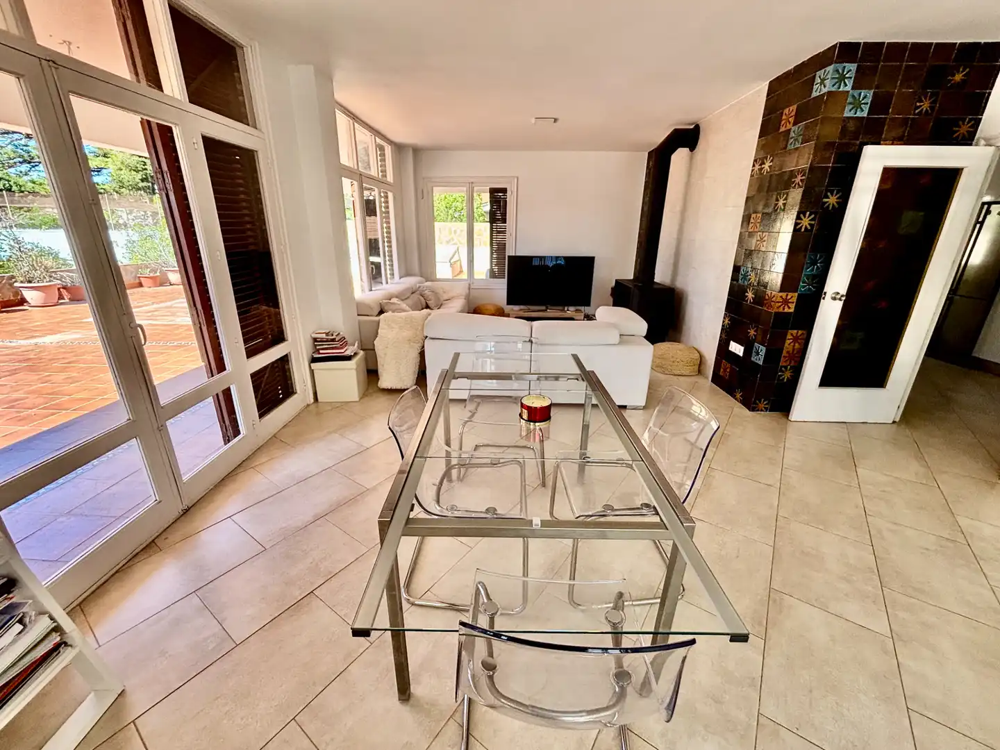 Menjador de Casa o xalet en venda en Alicante / Alacant amb Jardí privat, Terrassa i Traster