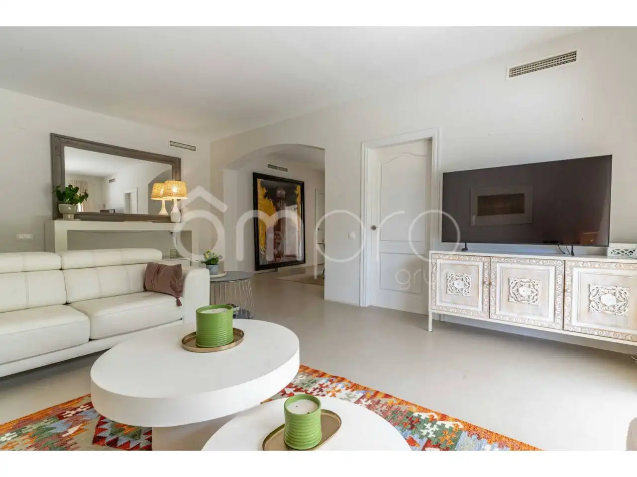 Living room of Houses for sale in Sant Pere de Ribes  with Air Conditioner, Private garden and Terrace